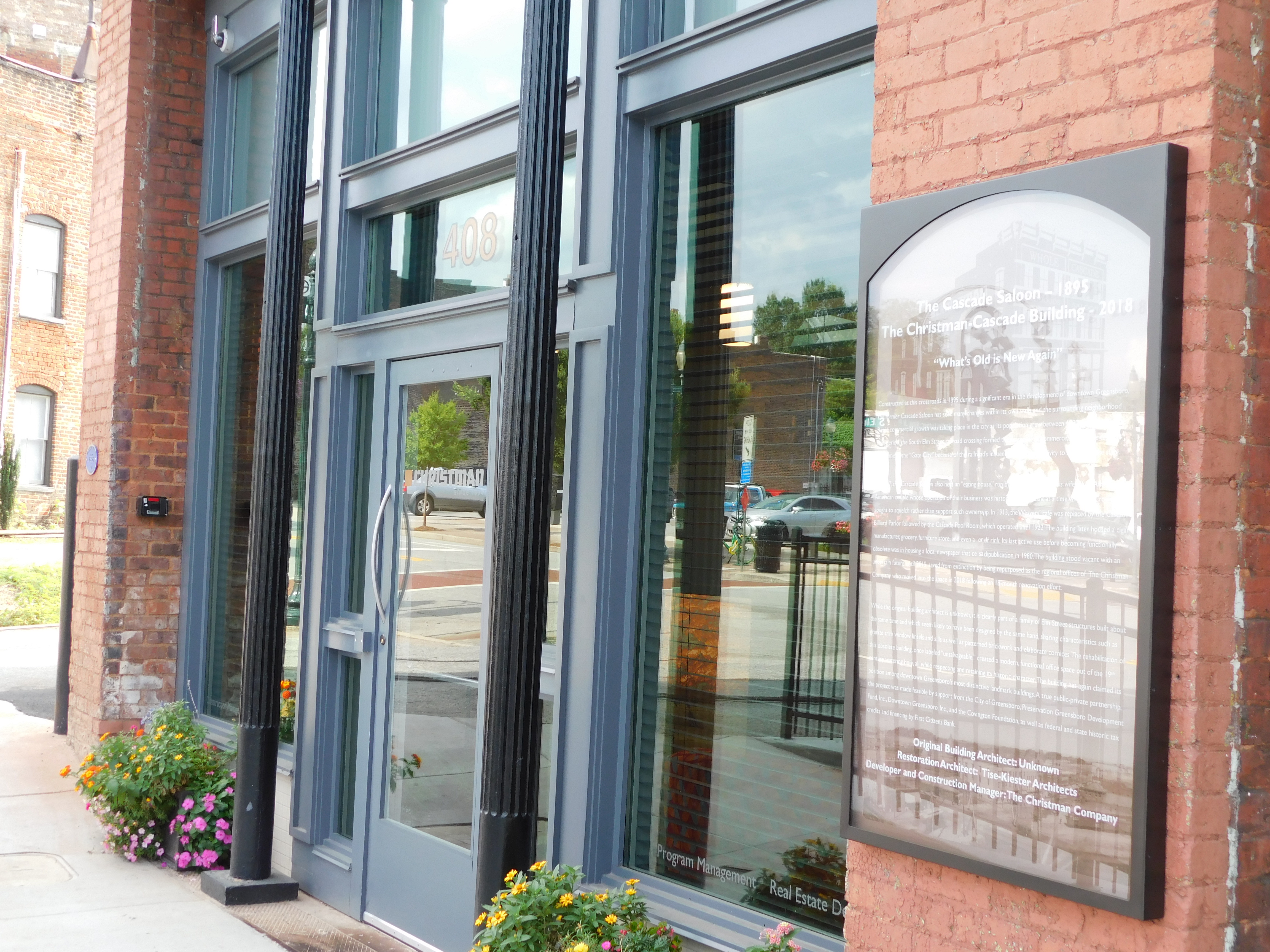 Historic Cascade Building, now the NEW Christman Companies Regional office, Greensboro North Carolina